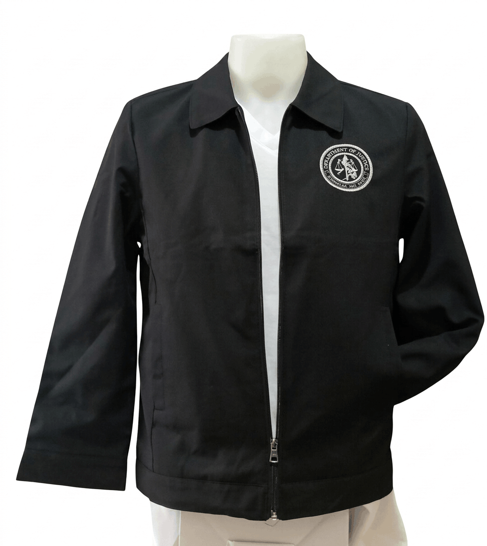 DOJ Corporate Jacket with Direct Embroid Logo