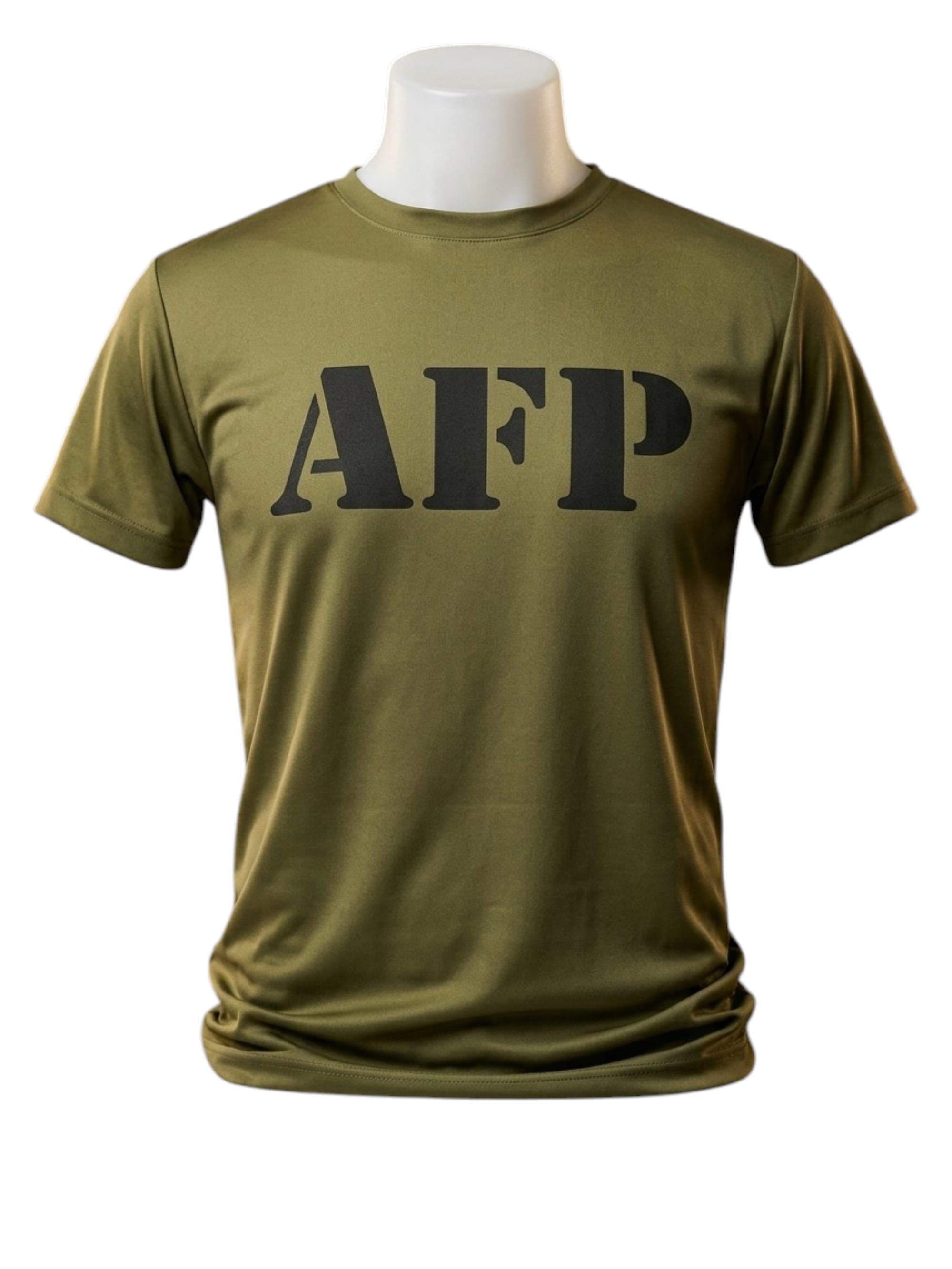 Dry Fit Army Green T-Shirt, Active-Dry Plain Army Green, Quick-Dry Army Workout Shirt