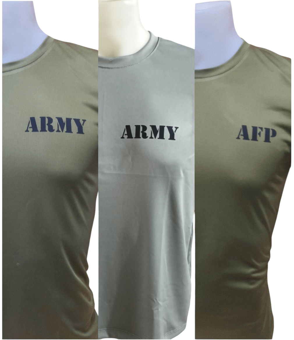 Dry Fit Army Green T-Shirt, Active-Dry Plain Army Green, Quick-Dry Army Workout Shirt