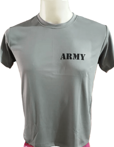 Dry Fit Army Green T-Shirt, Active-Dry Plain Army Green, Quick-Dry Army Workout Shirt