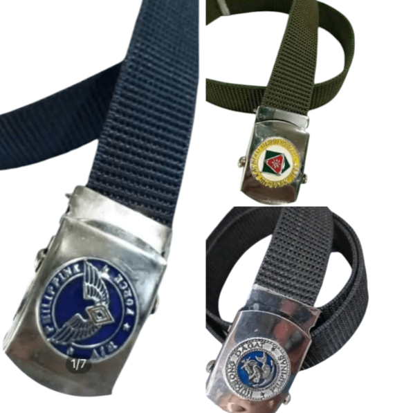 ROTC Buckle for Hukong Katihan, Hukbong Dagat and Airforce with Ordinary Garrison Belt