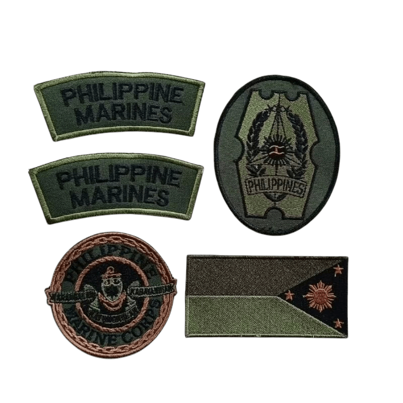Marines Patch Set with Velcro Backing | PMC Tactical Emblem Kit