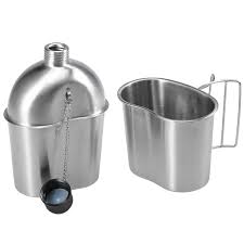 Water Canteen and Mess Kit Stainless Original