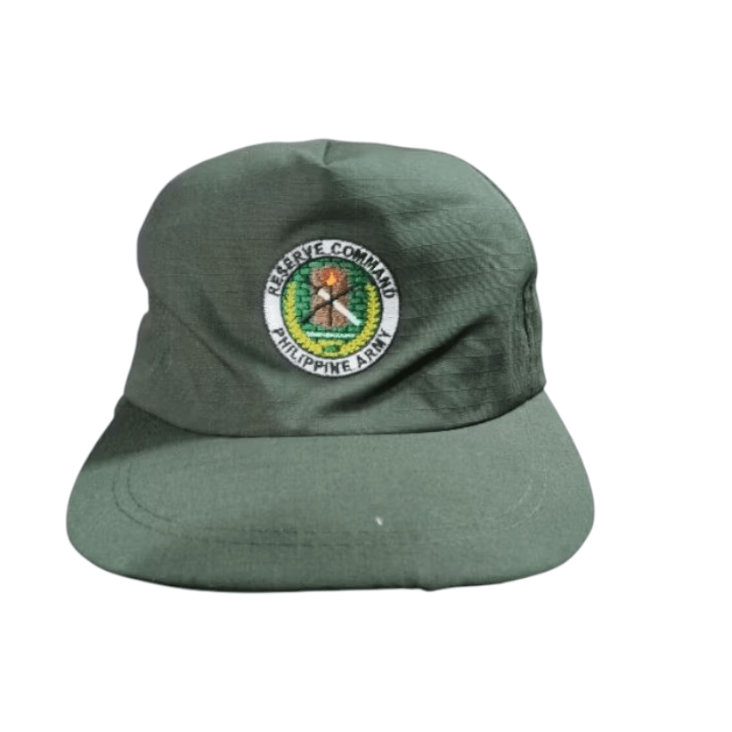ROTC BullCap Good Quality Ripstop Materials with direct embroidery logo of Reserve Command Philippine Army