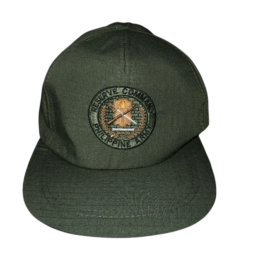 ROTC BullCap Good Quality Ripstop Materials with direct embroidery logo of Reserve Command Philippine Army